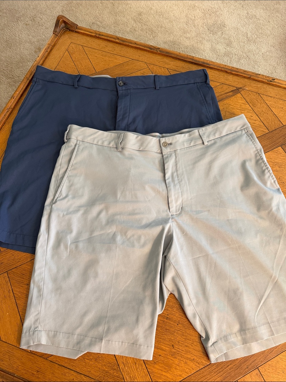 Men's Walter Hagen Stretch Shorts - Light Gray & Navy BUNDLE - Size 42